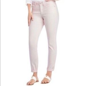 NYDJ light pink Alina Convertible Ankle Jean, Size 8 EUC